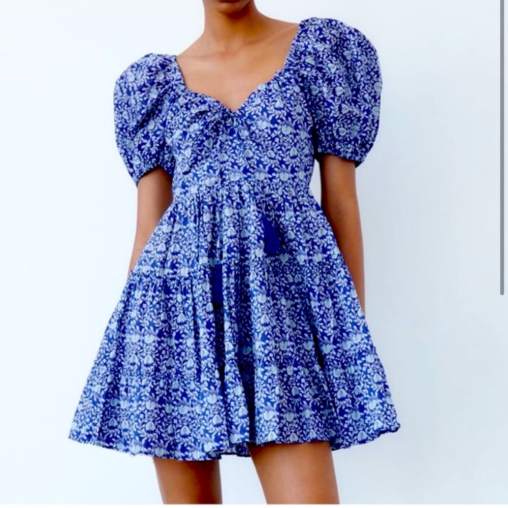 ZARA PRINTED SHORT DRESS